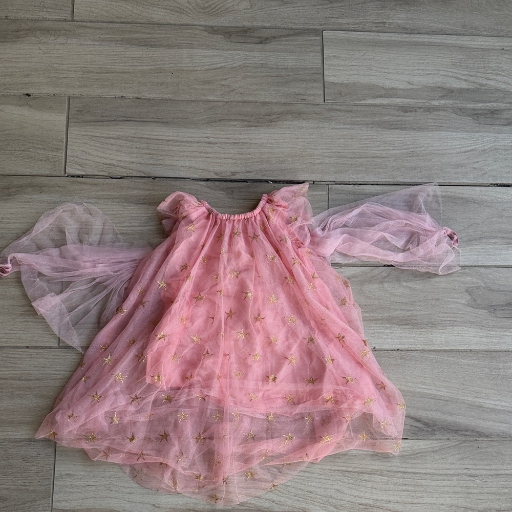 Pink and Gold Starry Dress